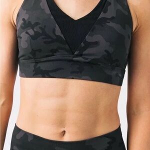 ZYIA Black Camouflage Sports Bra